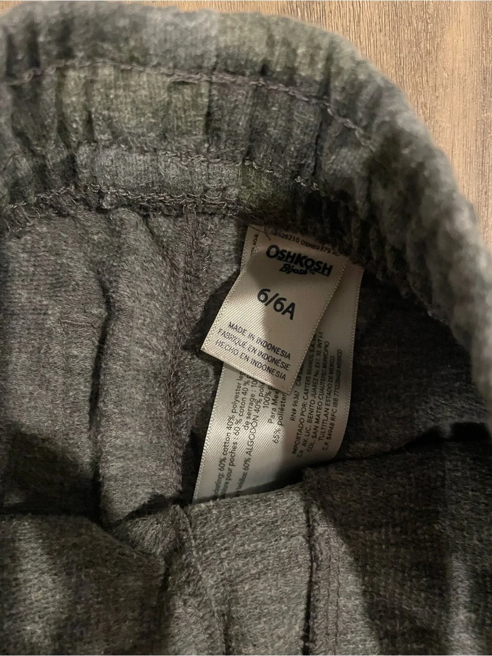 OshKosh B'gosh Gray & Green Camo Cargo Joggers